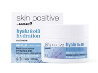 Интензивен хидратиращ крем за лице Ден и Нощ Skin Positive Hyalu 8x4D Hydration 50 мл. – AGRADO 
