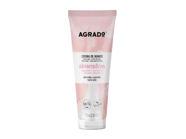 Подхранващ и омекотяващ крем за ръце с бадем Crema de Manos Almendras 75 мл. – AGRADO Подхранващ и омекотяващ крем за ръце с бадем Crema de Manos Almendras 75 мл. – AGRADO