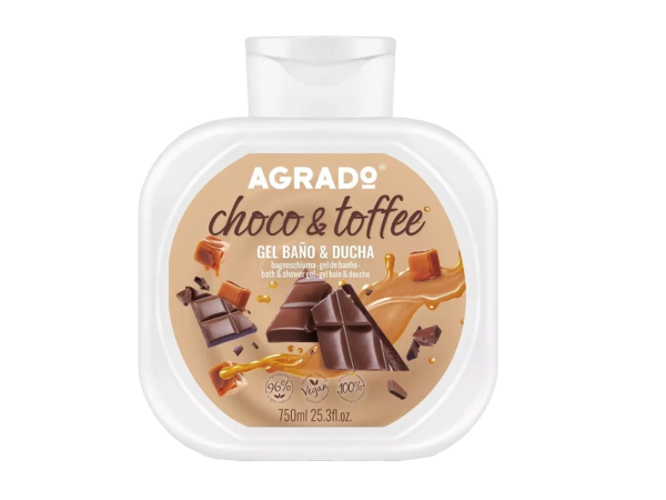 Премиум душ гел и пяна за вана 2в1 с аромат на шоколад и карамел Gel Baño & Ducha Choco & Toffee 750 мл. - Agrado Премиум душ гел и пяна за вана 2в1 с аромат на шоколад и карамел Gel Baño & Ducha Choco & Toffee 750 мл. - Agrado