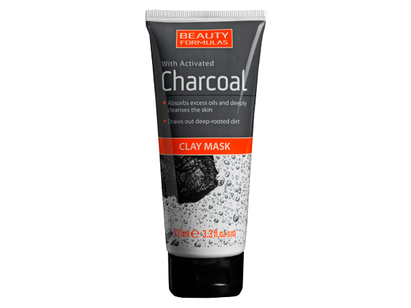 Почистваща маска за лице с активен въглен и глина - Beauty Formulas Почистваща маска за лице с активен въглен и глина - Beauty Formulas
