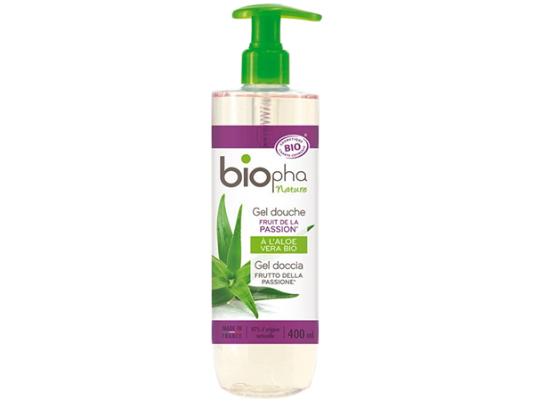 Био душ гел за тяло с алое вера и маракуя - BioPha Био душ гел за тяло с алое вера и маракуя - BioPha