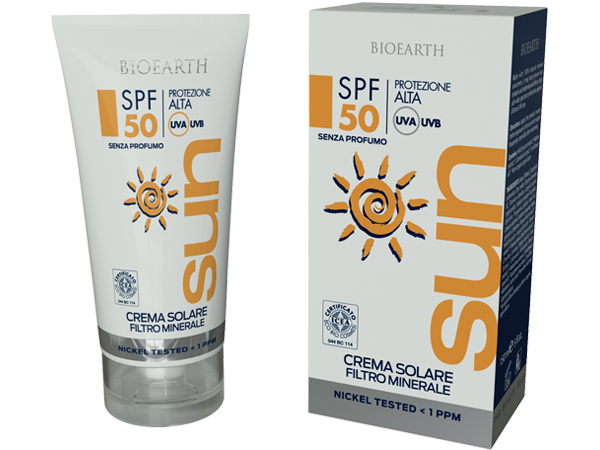 Био слънцезащитен крем SPF 50 Sun - Bioearth Био слънцезащитен крем SPF 50 Sun - Bioearth