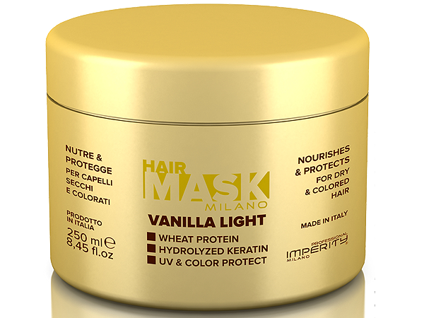 Маска за боядисана и третирана коса с кератин Vanilla Light, 250 мл - Imperity Маска за боядисана и третирана коса с кератин Vanilla Light, 250 мл - Imperity