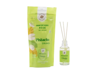 Дифузер с ратанови пръчици Шамфъстък Pistachio 30 мл. - La Casa de los Aromas Дифузер с ратанови пръчици Шамфъстък Pistachio 30 мл. - La Casa de los Aromas