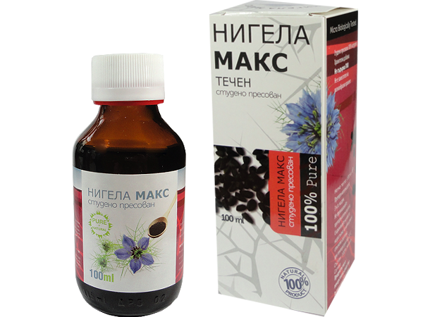 Студено пресовано масло от черен кимион - Нигела Макс Студено пресовано масло от черен кимион - Нигела Макс