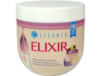 Крем-маска за слаба коса с чесън Elixir Leganza - Rosa Impex