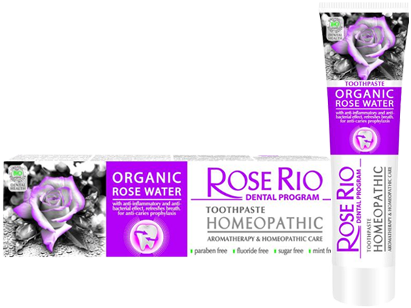 Хомеопатична паста за зъби с екстракт от роза – Rose Rio Хомеопатична паста за зъби с екстракт от роза – Rose Rio