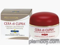 Подхранващ нощен крем за лице с екстракт от мая и мляко Cera di Cupra - Ciccarelli